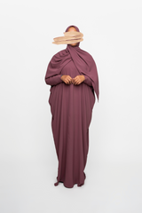 Prayer Garment with Scarf - Dusty Pink