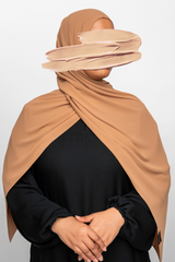 Ahlam Chiffon Hijab - Au Lait