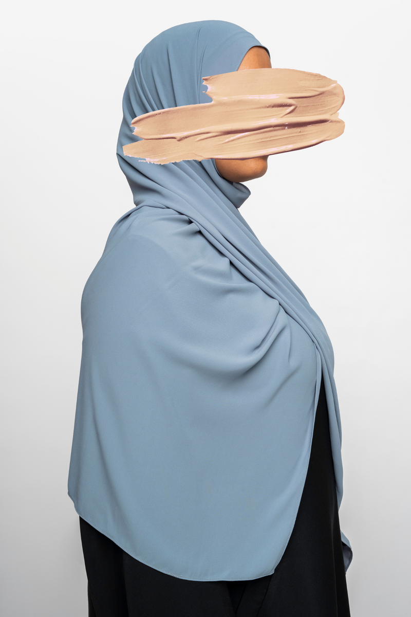 Ahlam Chiffon Hijab - Aero Blue