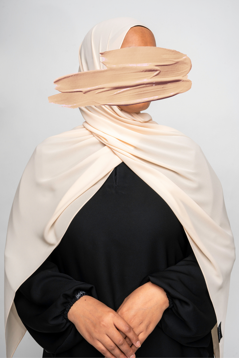 Ahlam Chiffon Hijab - Papaya Whip