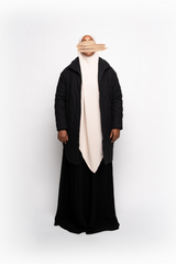 Quilted Oversized Jacket - Black