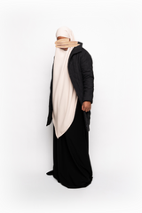 Quilted Oversized Jacket - Black