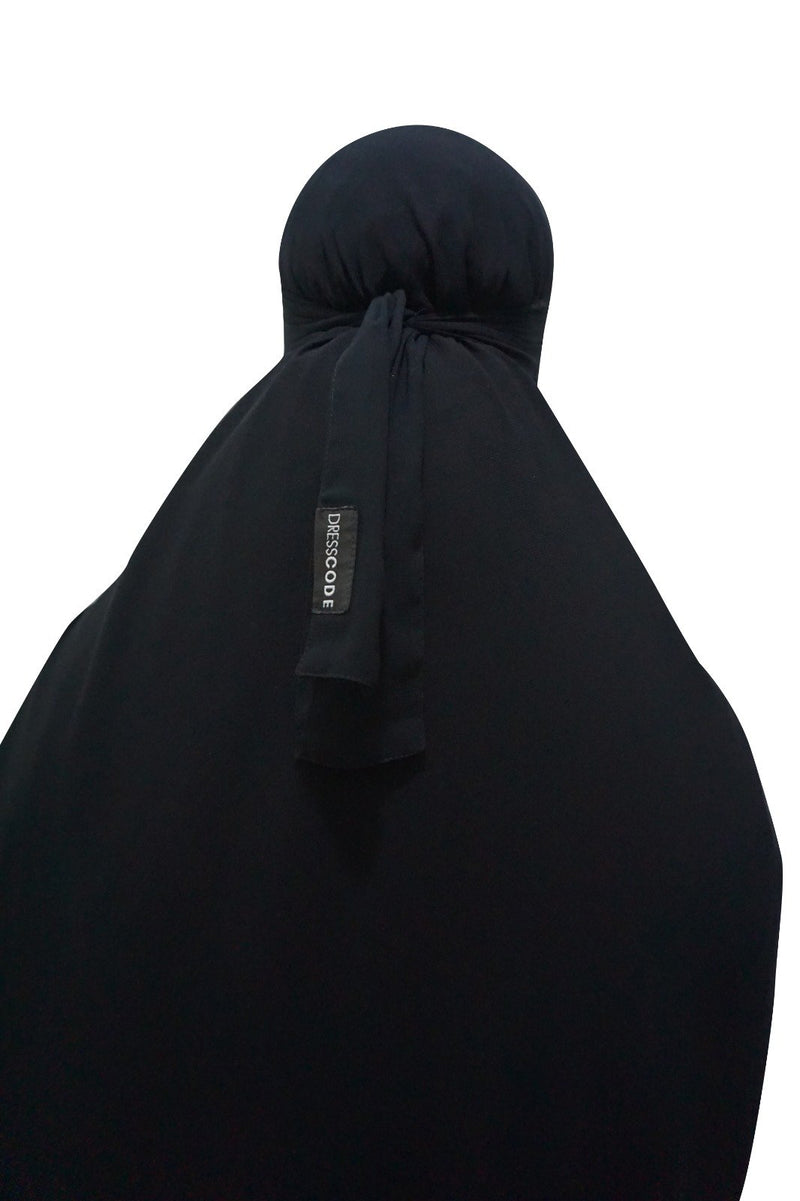 Single Layer Niqab - Black