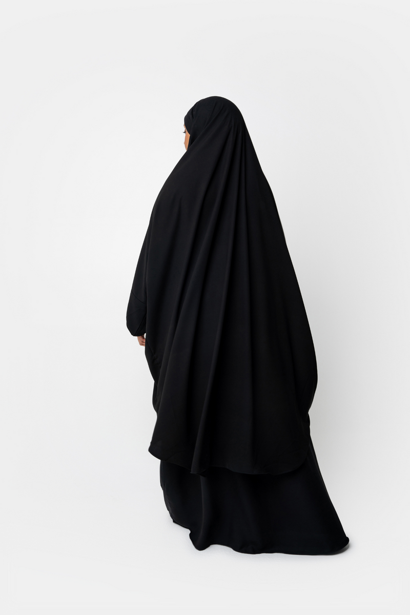 Marrakech Jilbab - Two Piece - Black