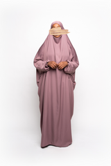 Madina Jilbabs (Dark Grey,Pink)