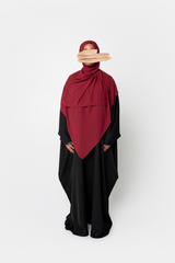 Ahlam Chiffon Hijab - Cranberry