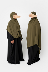 Ahlam Chiffon Hijab - Olive
