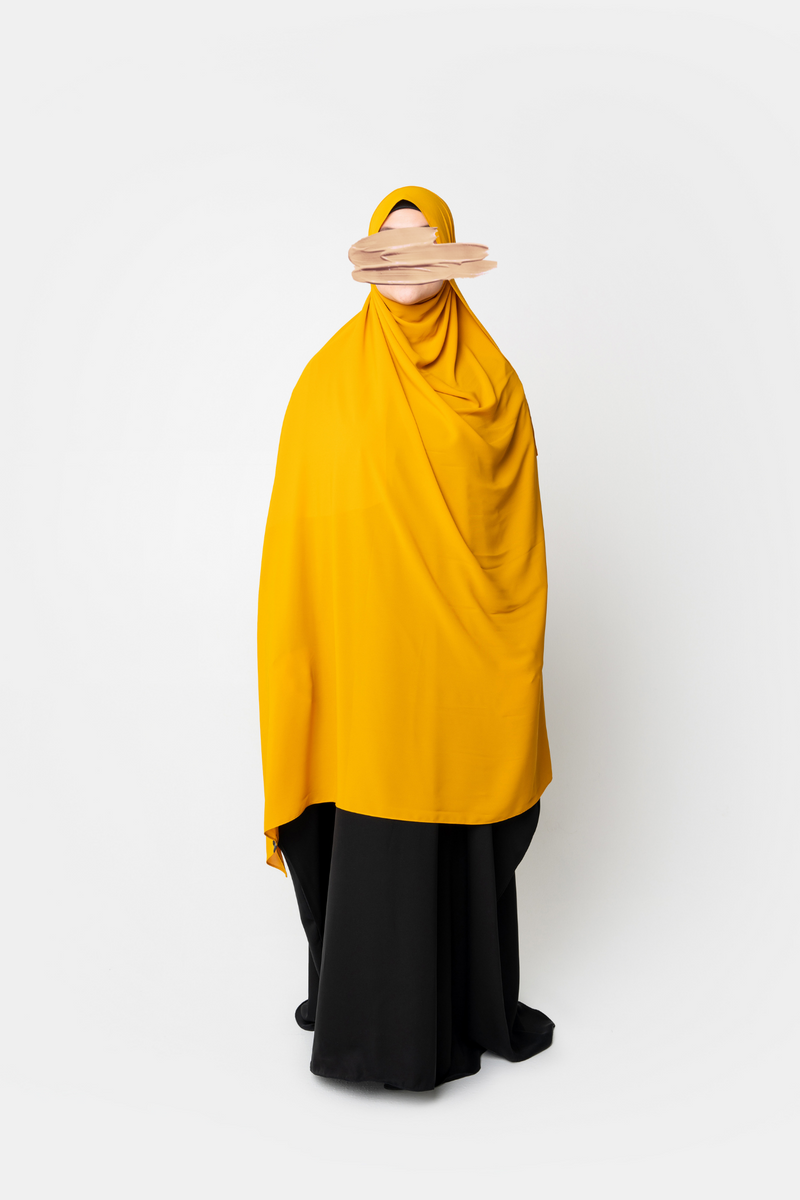 Ahlam Chiffon Hijab - Saffron