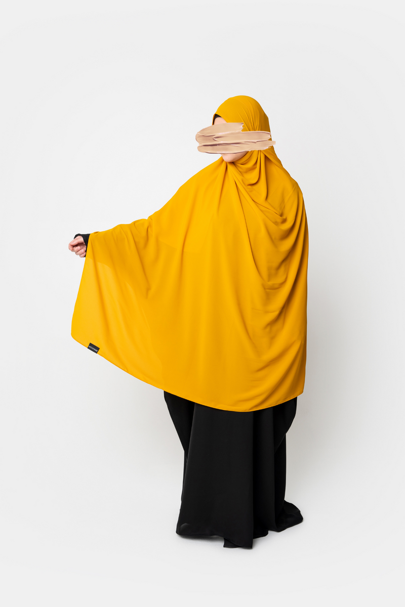 Ahlam Chiffon Hijab - Saffron