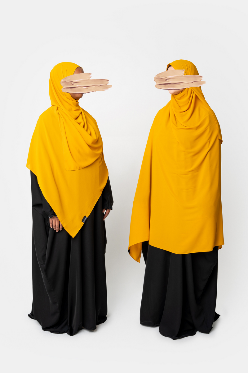 Ahlam Chiffon Hijab - Saffron