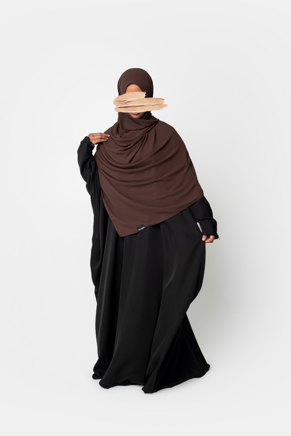 Ahlam Chiffon Hijab - Espresso