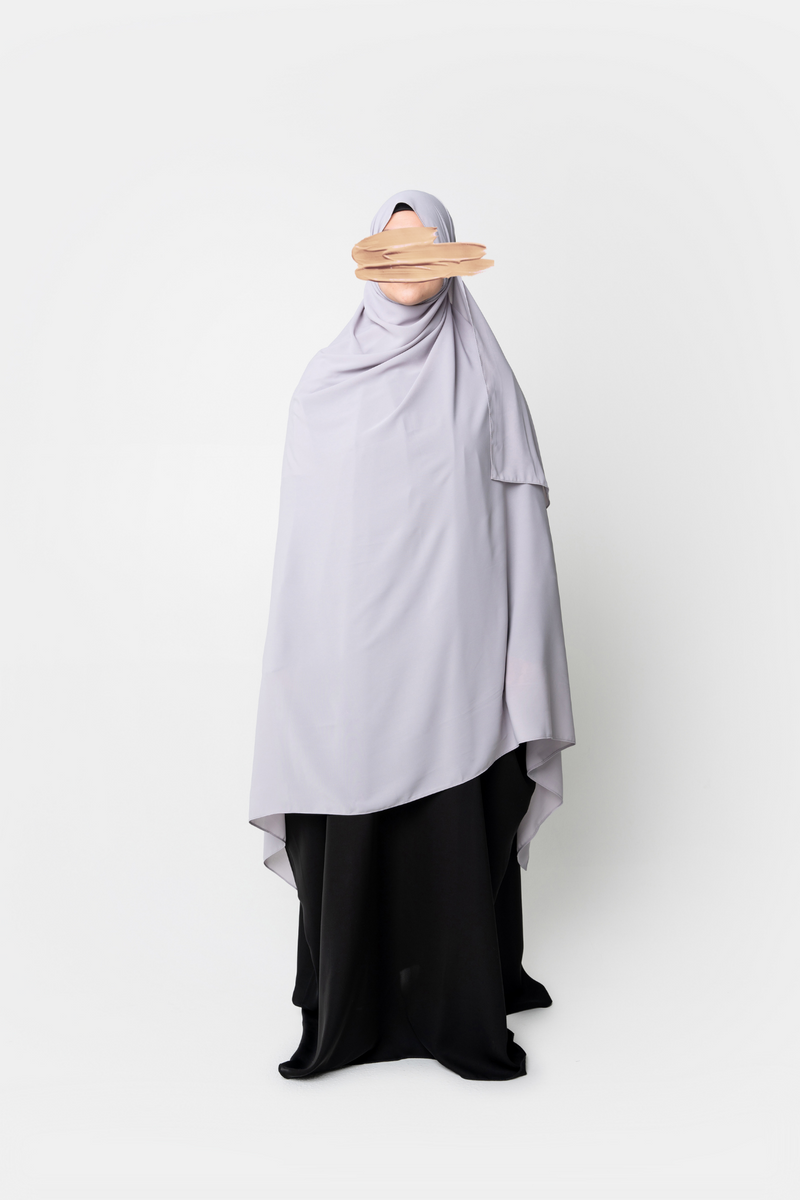 Ahlam Chiffon Hijab - Cloud
