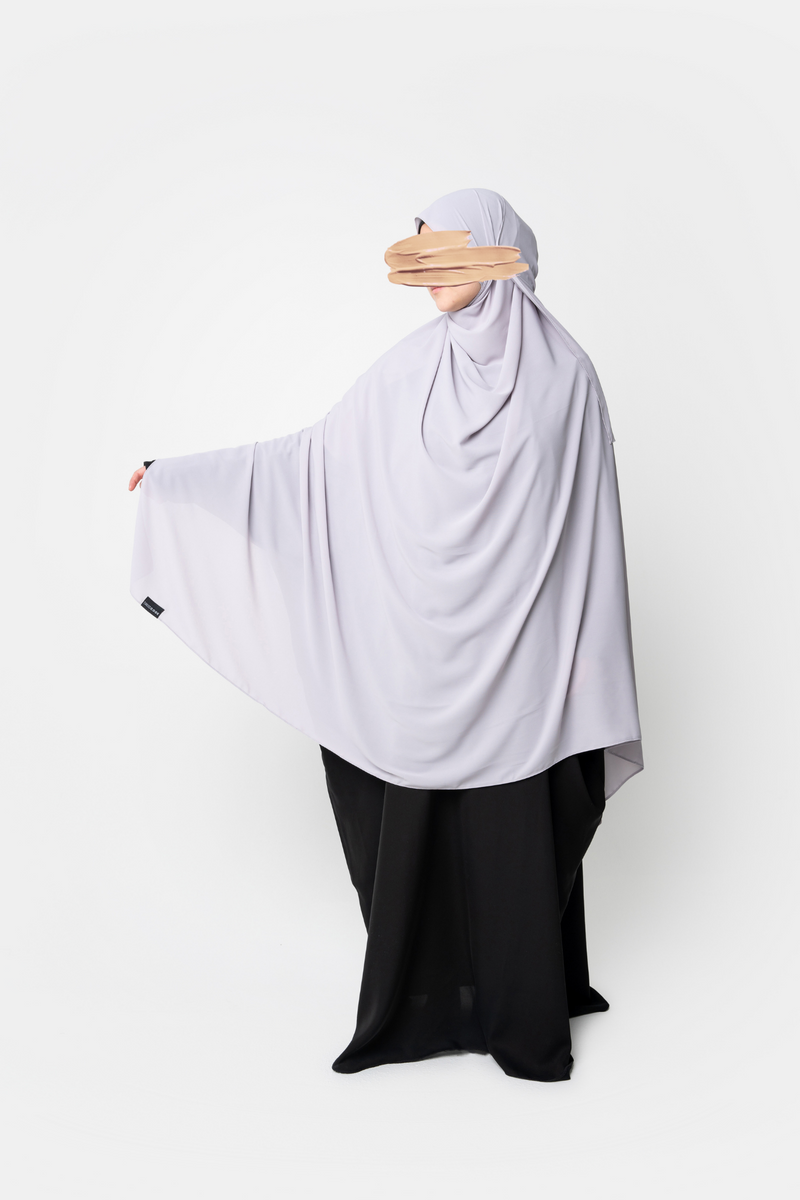 Ahlam Chiffon Hijab - Cloud