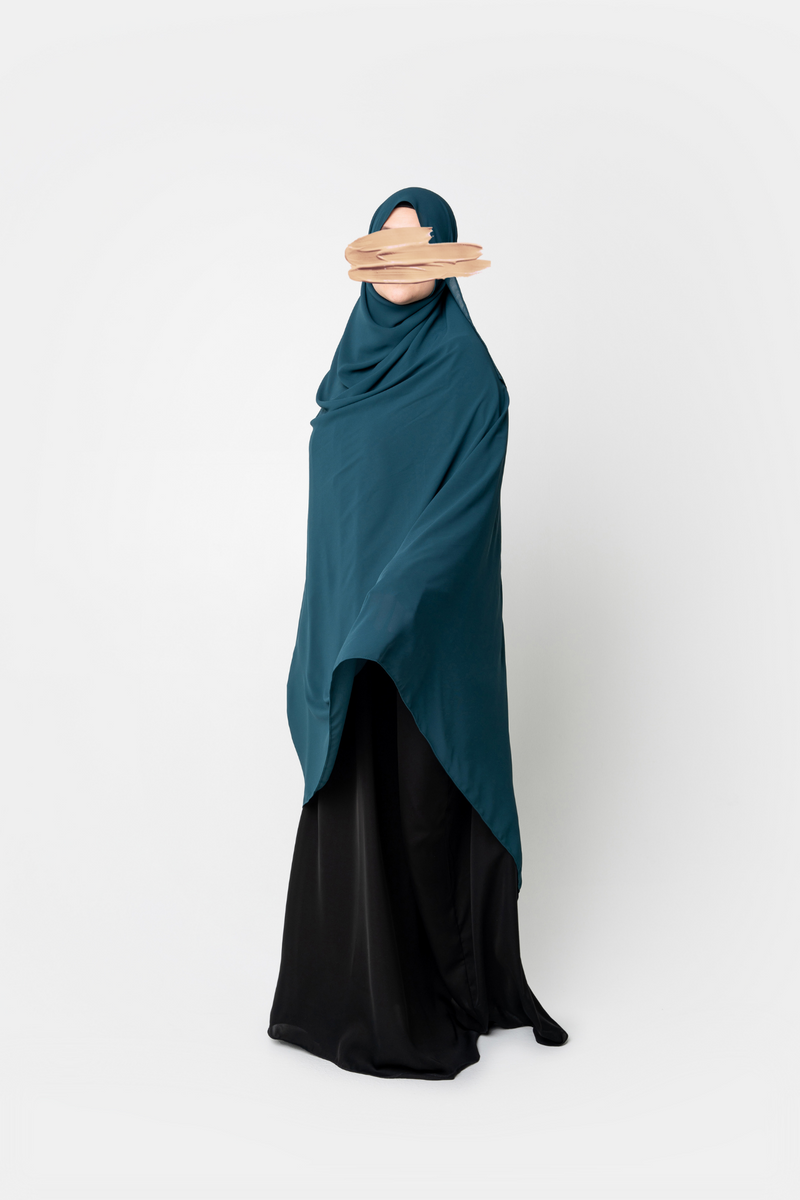 Ahlam Chiffon Hijab - Teal