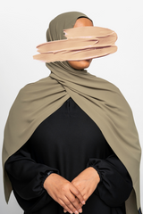 Ahlam Chiffon Hijab - Laurel