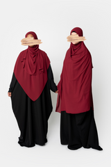 Ahlam Chiffon Hijab - Cranberry